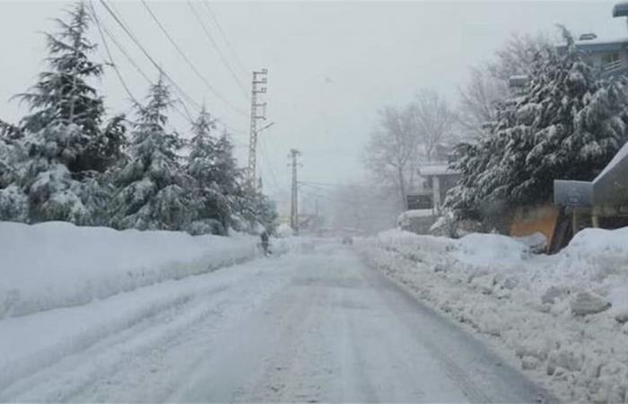 تراكم للثلوج في عدّة مناطق.. اليكم حال الطرقات