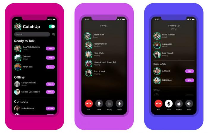 فيسبوك تطلق تطبيق CatchUp للمكالمات الصوتية بميزات فريدة