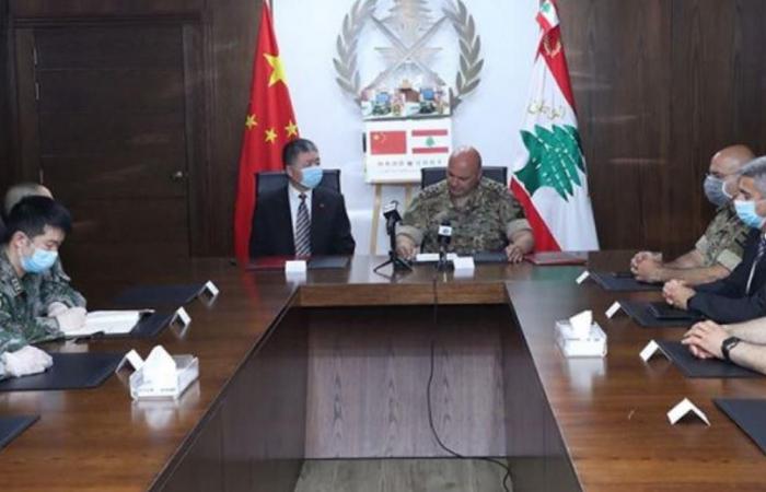 توقيع بروتوكول هبة مقدمة من السلطات الصينية إلى الجيش اللبناني