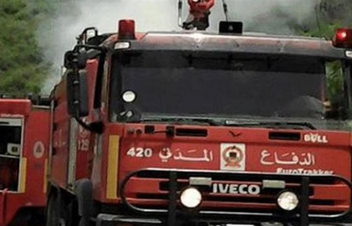 الدفاع المدني أخمد حريقا في دير سريان
