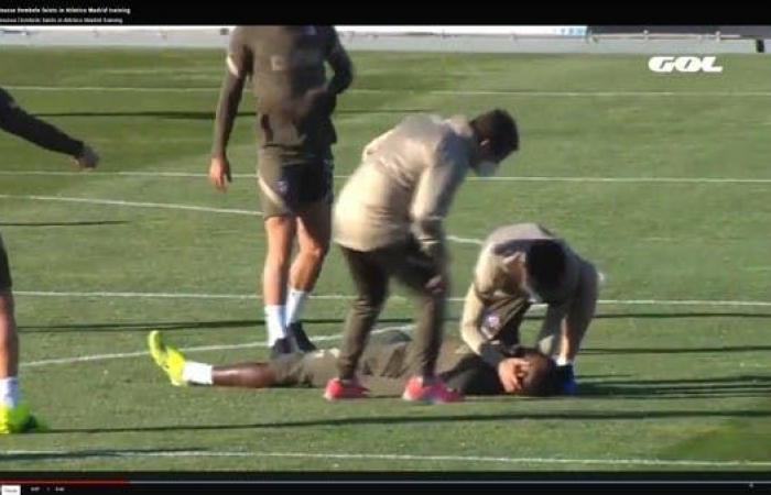 لاعب أتلتيكو مدريد يتعرض إلى حالة إغماء خلال التدريبات