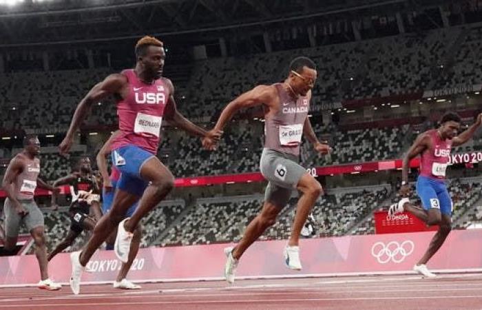 الكندي دي غراس يخطف ذهبية سباق 200 متر