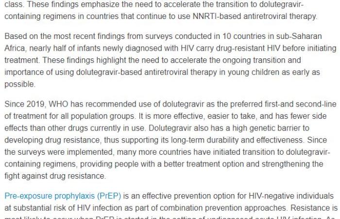 الصحة العالمية توصى باستخدام عقار جديد لعلاج الأطفال المصابين بالإيدز