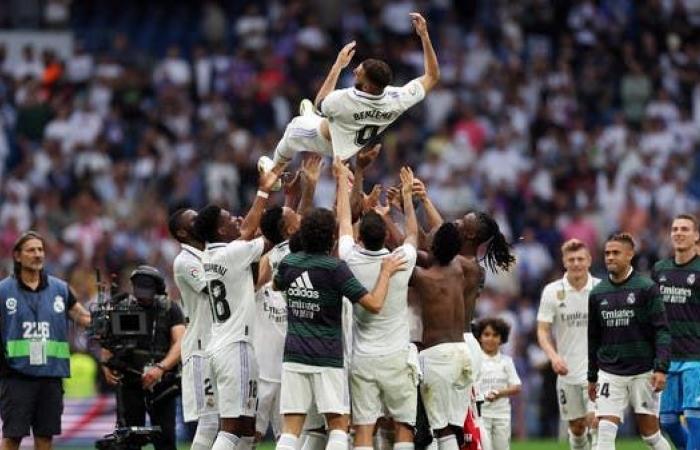 بنزيمة يهز شباك بلباو في وداع ريال مدريد