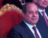 شاهد الرئيس السيسي وهو يبكي متأثرا بكلمة ألقاها فنان مصري 